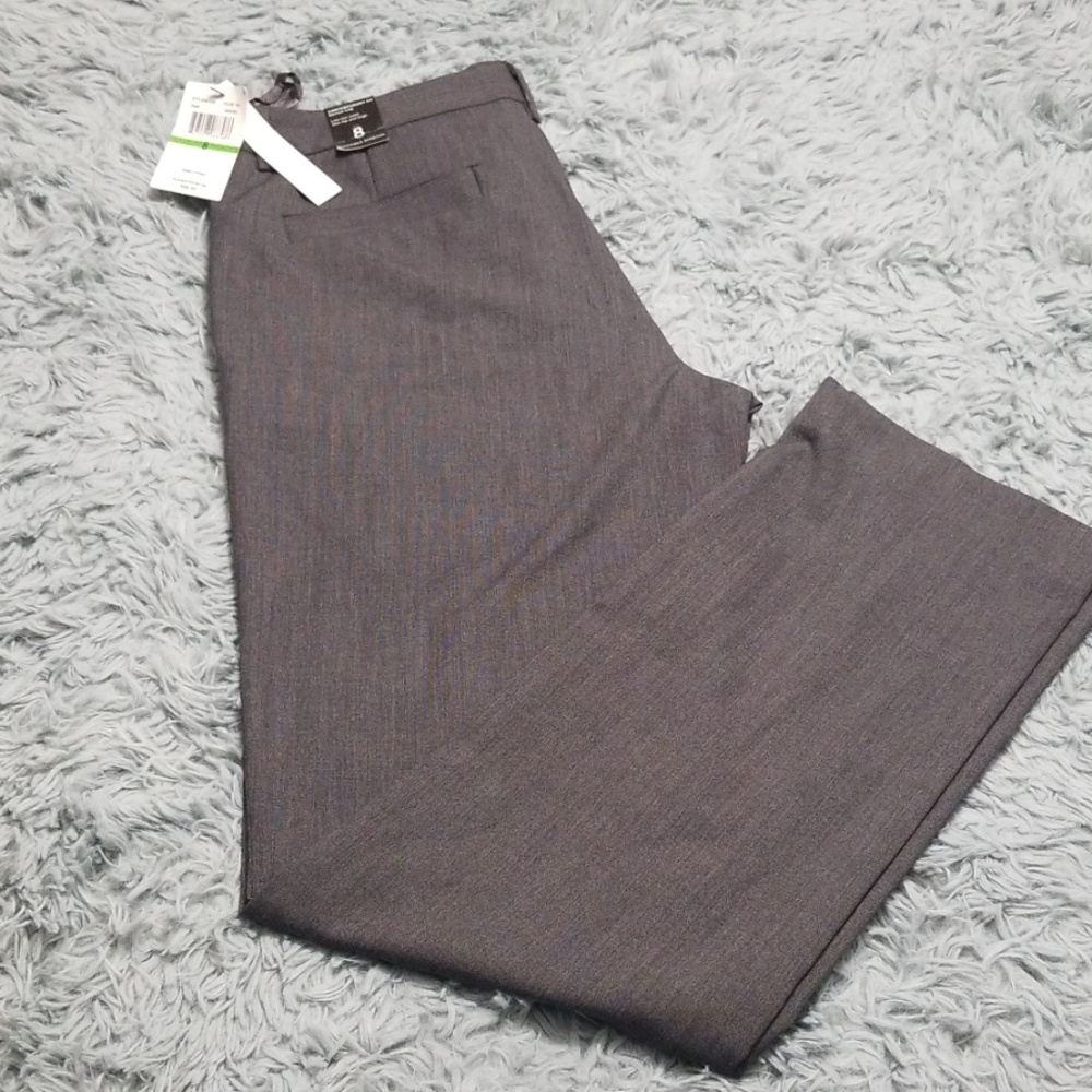 🔥6/$25 NWT Amanda + Chelsea grey trousers 8